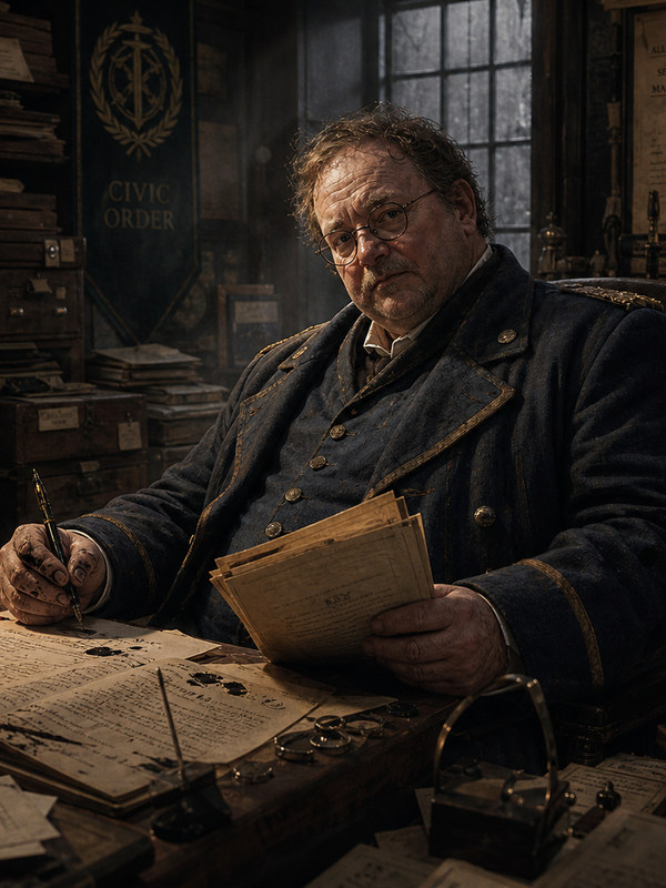 Professor Merritt character portrait